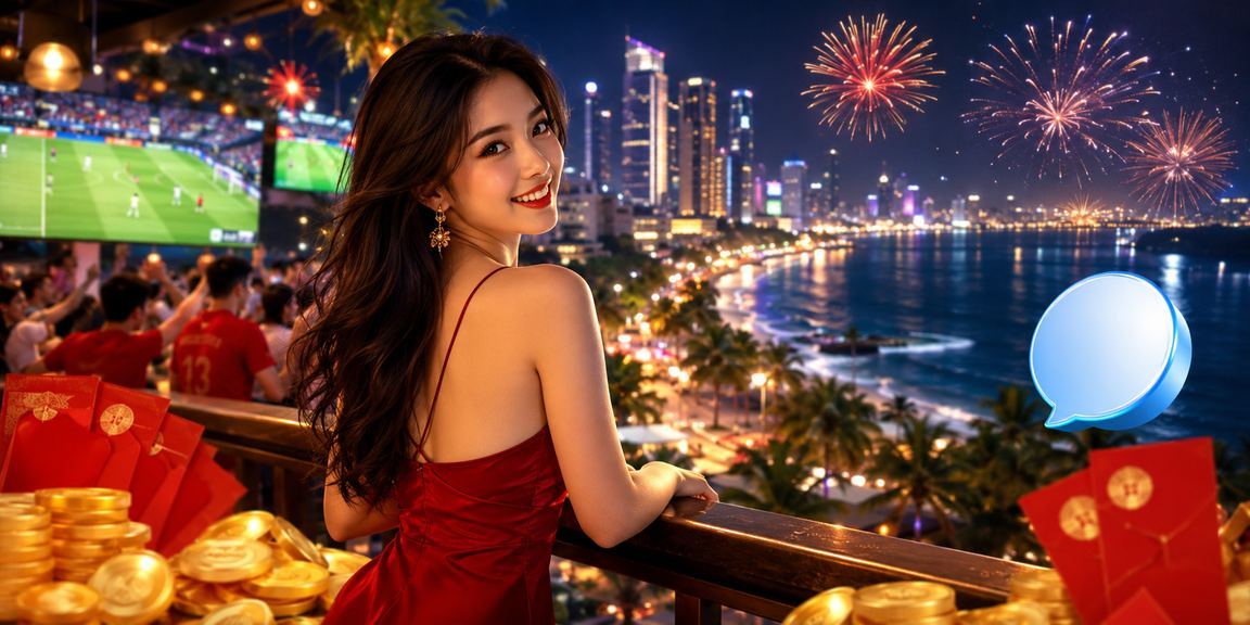 Người dùng Nha Trang xem khuyến mãi phong bao đỏ trên bãi biển